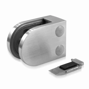 Grande bride de panneau de verre de forme de D