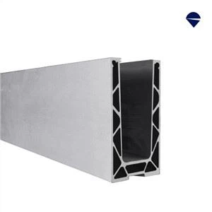 Canal en verre en aluminium réglable de 1,5 kN à montage supérieur