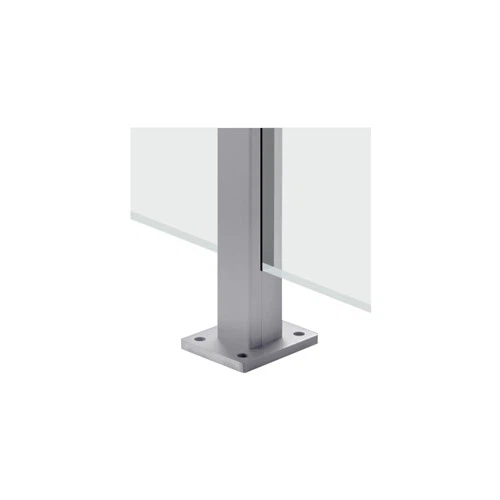 Support supérieur de poteau en aluminium central à 180 degrés